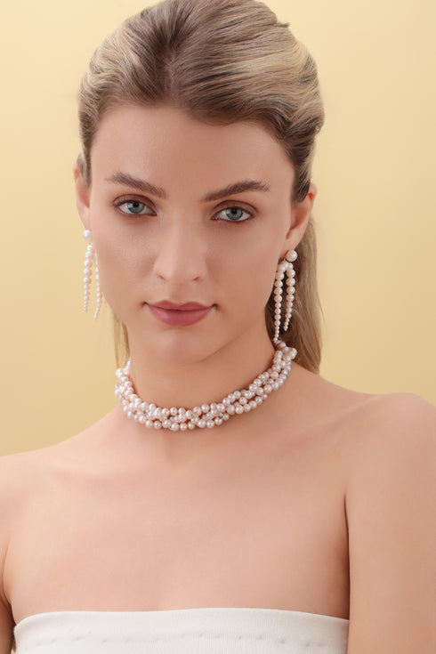 Dynamic Freshwater Pearl Drop Earrings - House Of Pearls